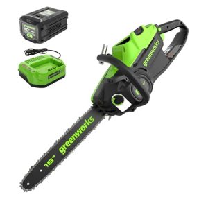 2018002_greenworks Motosierra Greenworks 16" 48V, kit 1batería y cargador