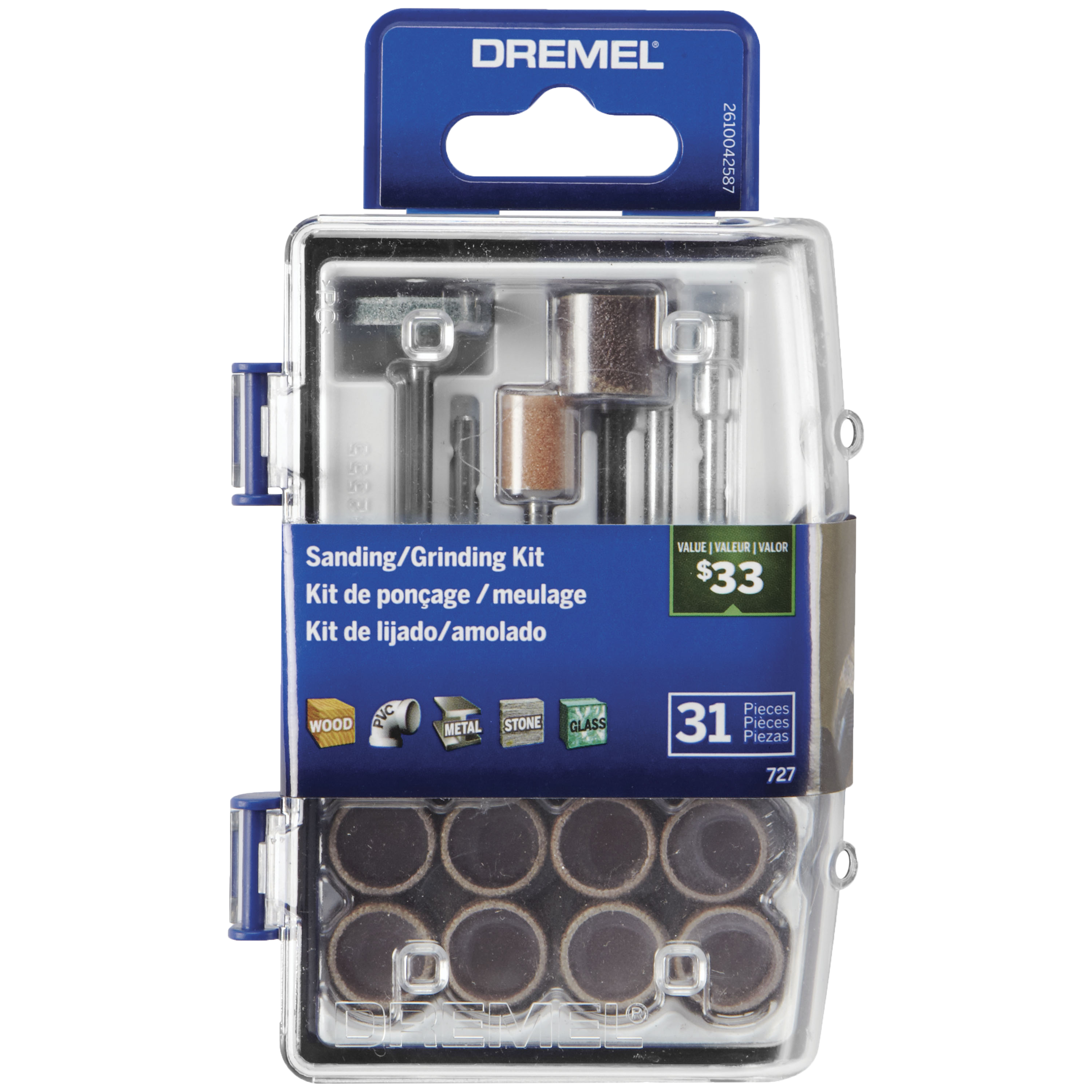 Dremel Set/Kit De Accesorios De Multipropósito Para Cortar, Esmerilar,  Grabar y Lijar - 31 Piezas (Modelo 727) - Eberlein